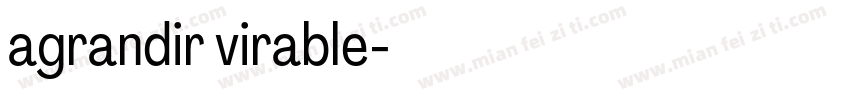 agrandir virable字体转换